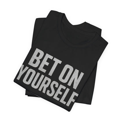 Fitness Motivation Tee - Gymish Lifestyle Bet On Yourself Workout Shirts for Men
