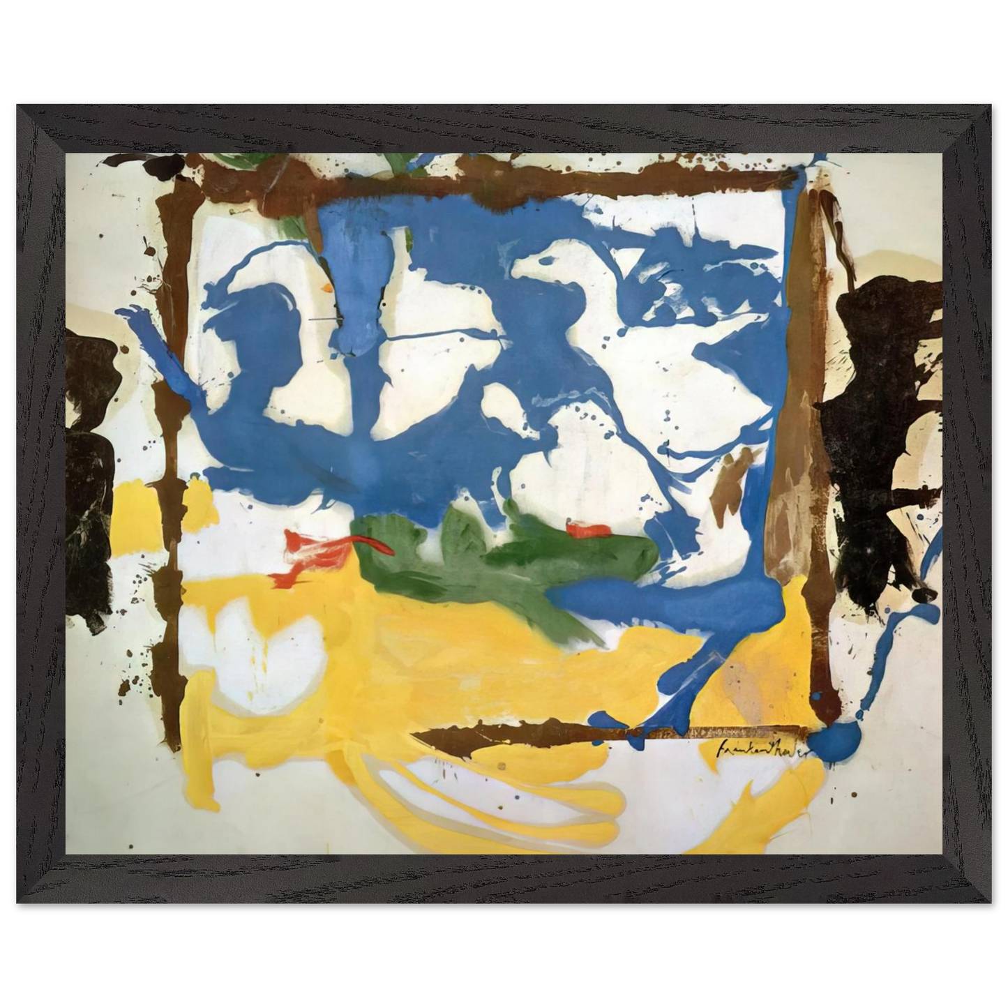 Helen Frankenthaler - Swan Lake #2 - 1961 Wall art - 20x25 cm / 8x10 inches - Fine Art Poster - -