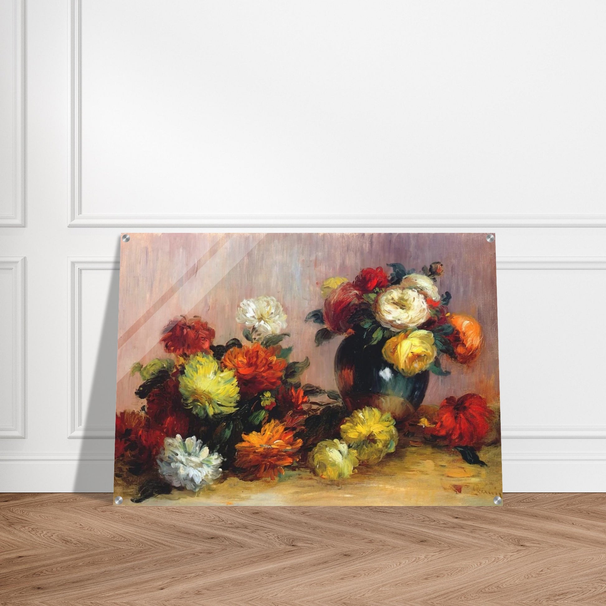 Bouquets of Flowers - Pierre-Auguste Renoir Acrylic Print - 70x100 cm / 28x40″ inches | Pierre-Auguste Renoir Wall Art | Pierre-Auguste Renoir Prints