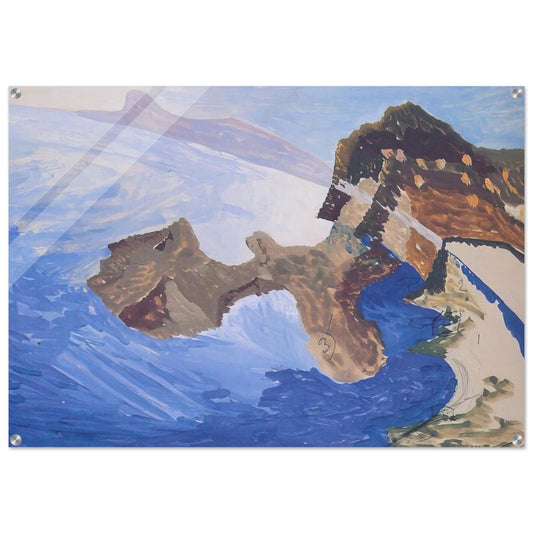 Meeting on the Island - Benedetta Cappa Acrylic Print - 70x100 cm / 28x40″ inches