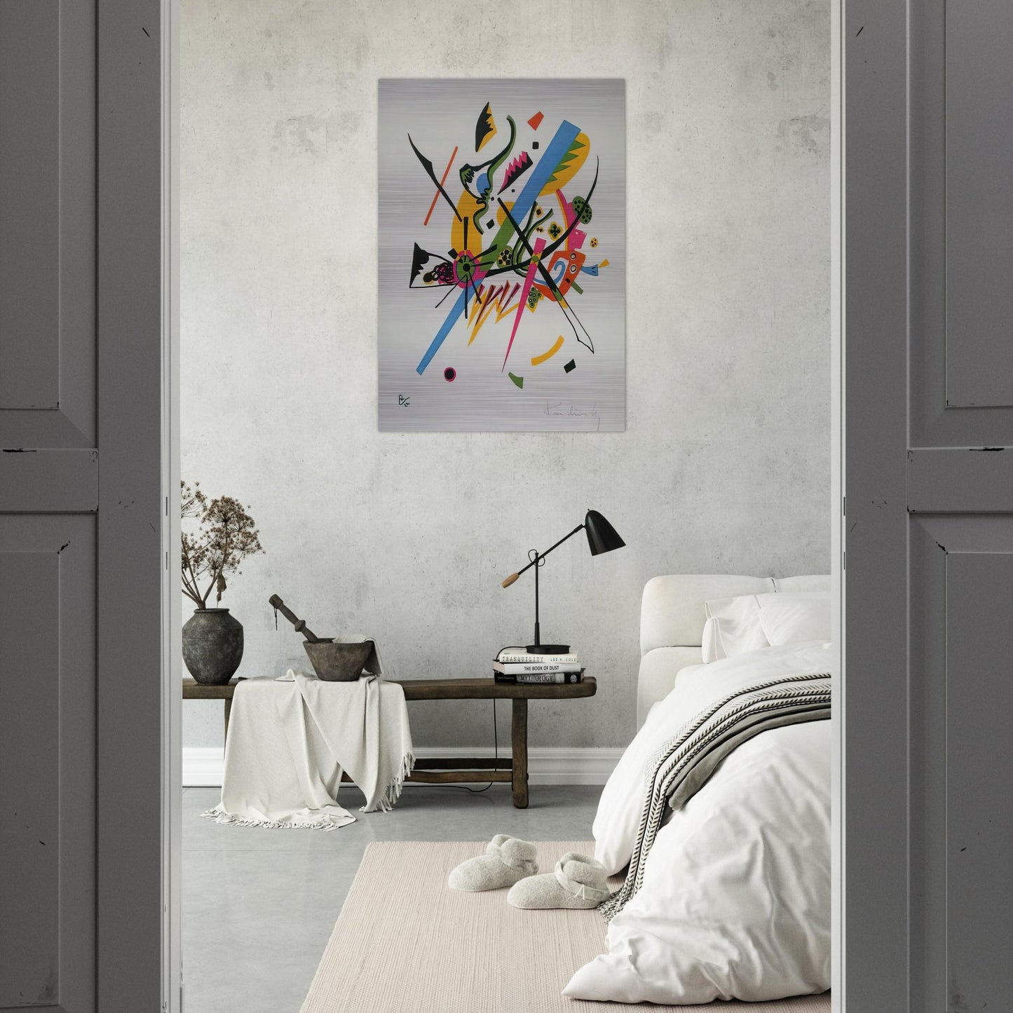SMALL WORLDS 1922 - Wassily Kandinsky Brushed Aluminum Print - 70x100 cm / 28x40 inches | Wassily Kandinsky Aluminum Print | Wassily Kandinsky Prints