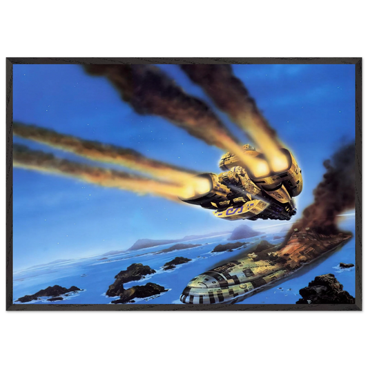 Chris Foss N10 - Chris Foss Framed Art Print – Black Wooden Frame - Default Title - -Framed Art Print