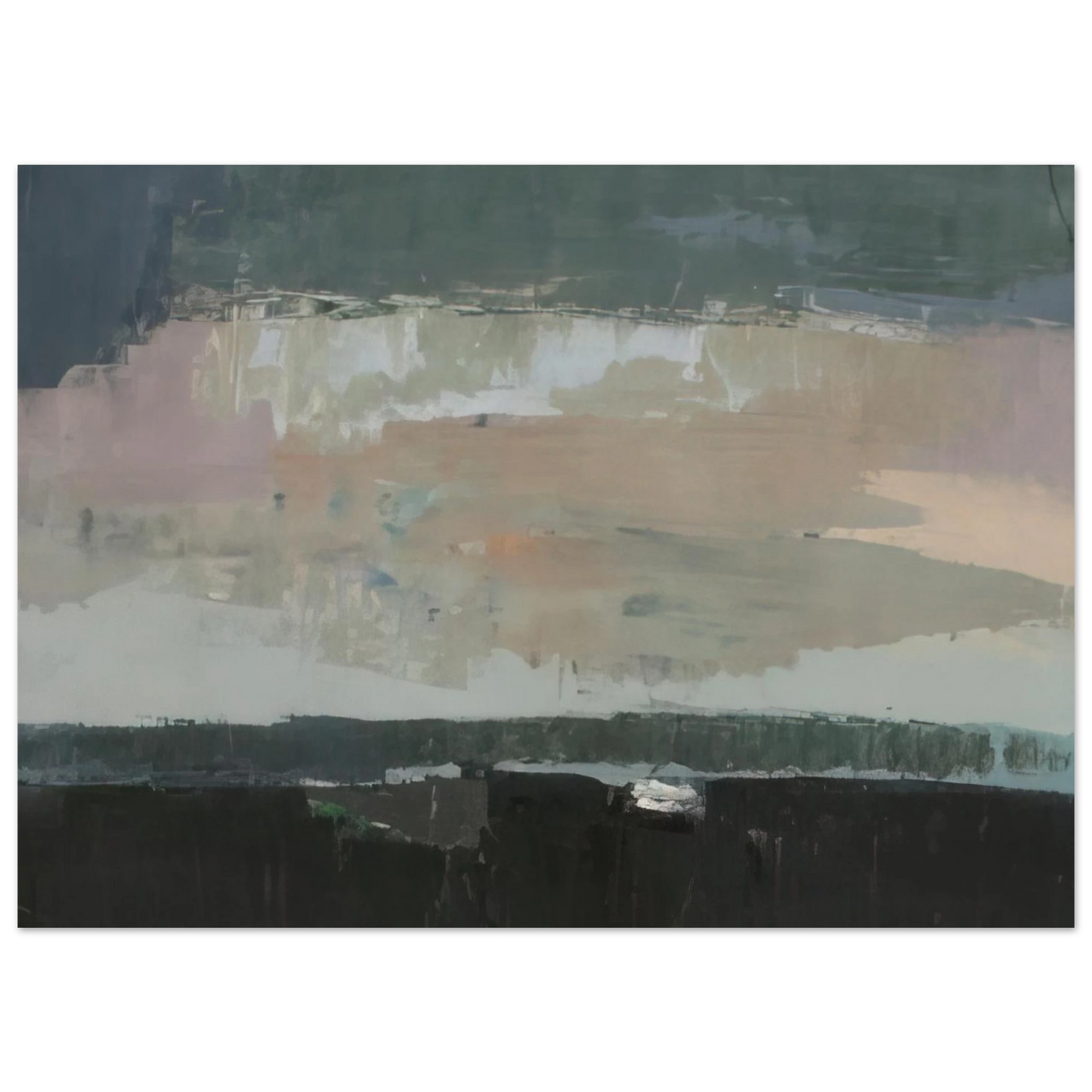 Nicolas de Stael - Gentilly - 1952 Fine Art Poster - 75x100 cm / 30x40 inches