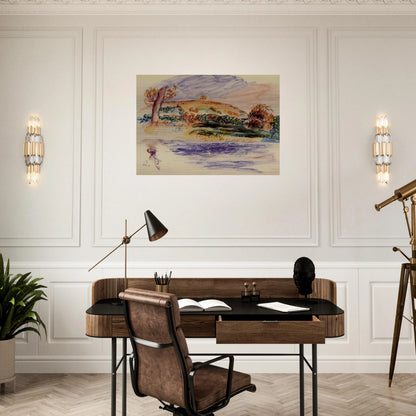 Landscape - Pierre-Auguste Renoir Brushed Aluminum Print - 70x100 cm / 28x40 inches | Pierre-Auguste Renoir Aluminum Print | Pierre-Auguste Renoir Prints