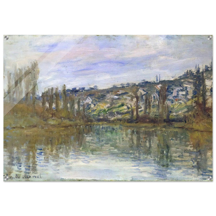 The Seine near Vetheuil - claude monet Acrylic Print - 70x100 cm / 28x40″ inches