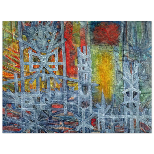 Jimmy Ernst - Silence at Sharpeville - 1962 Fine Art Poster - Default Title