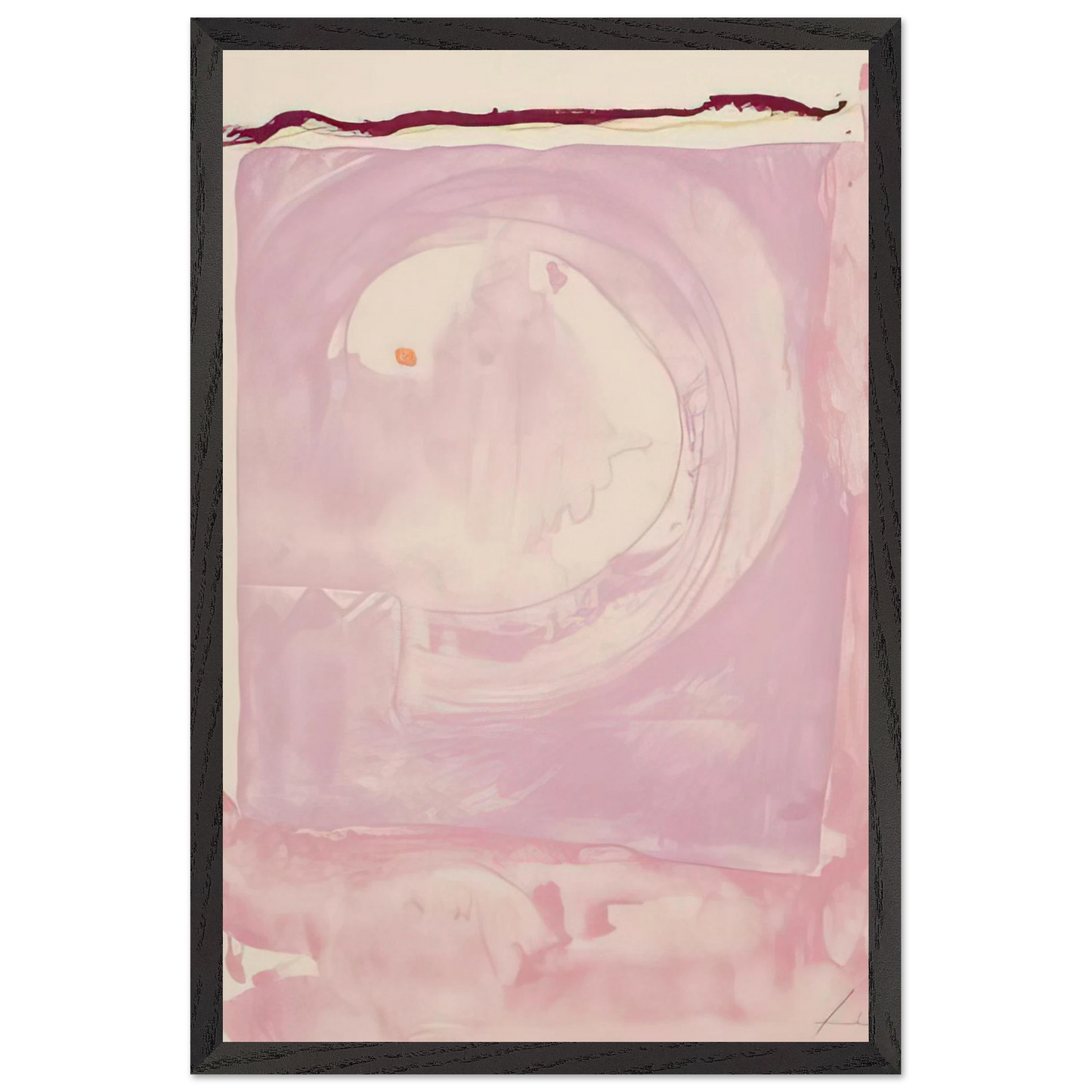 Helen Frankenthaler - Reflections IX - 1995 Wall art - A1 (59.4 x 84.1  cm) - Premium Wooden Framed Poster With Fine Art Paper - Wood frame