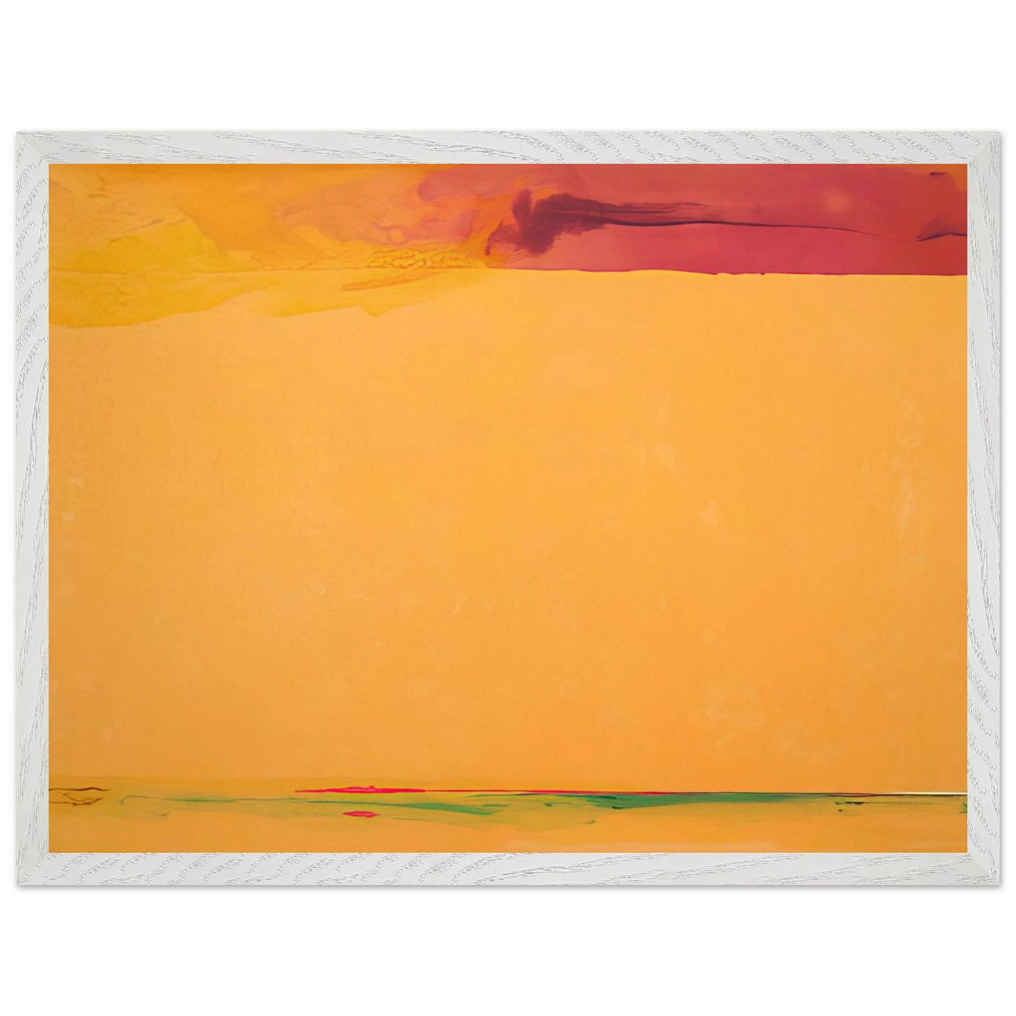 Helen Frankenthaler - Southern Exposure - 2005 Wall art - 45x60 cm / 18x24 inches - Premium Wooden Framed Poster With Fine Art Paper - White frame