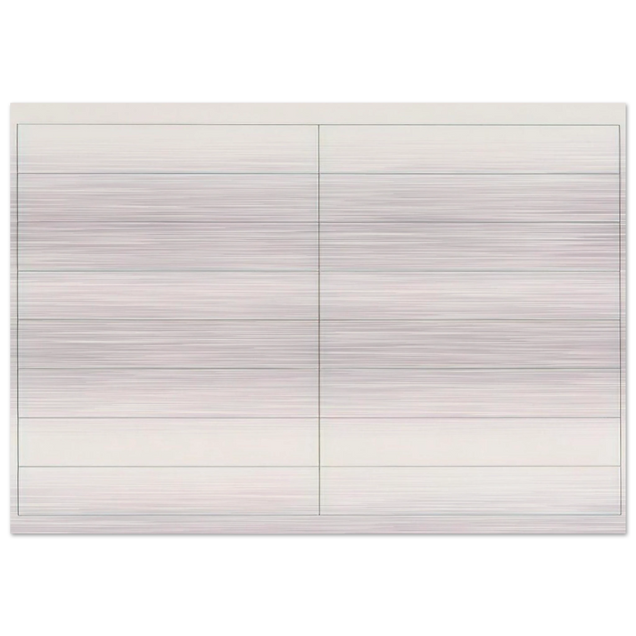 On a clear day, #2 - Agnes Martin Brushed Aluminum Print - 70x100 cm / 28x40 inches | Agnes Martin Aluminum Print | Agnes Martin Prints