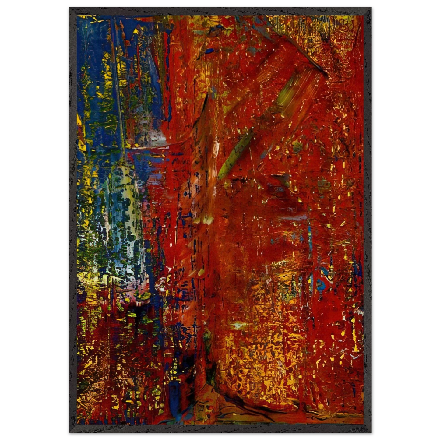 Untitled N38 - Gerhard Richter Framed Art Print – Black Wooden Frame - Default Title - -Framed Art Print