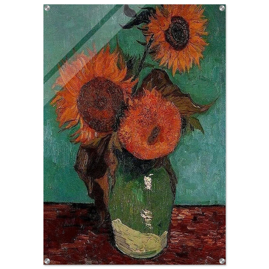 Sunflowers - Vincent van Gogh Acrylic Print - 70x100 cm / 28x40″ inches