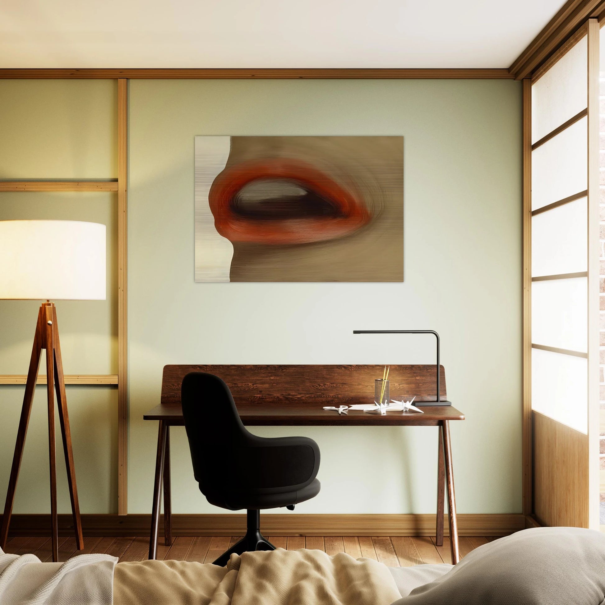 MUND MOUTH BRIGITTE BARDOT S LIPS 1963 - Gerhard Richter Brushed Aluminum Print - 70x100 cm / 28x40 inches | Gerhard Richter Aluminum Print | Gerhard Richter Prints