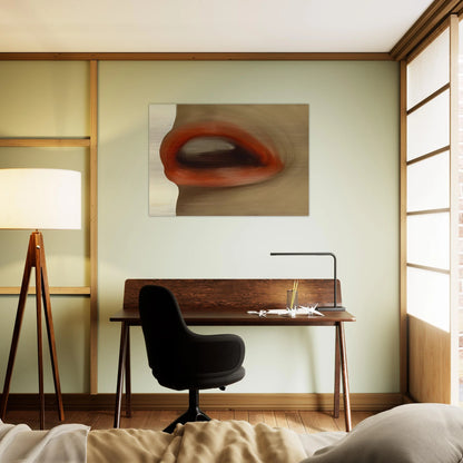 MUND MOUTH BRIGITTE BARDOT S LIPS 1963 - Gerhard Richter Brushed Aluminum Print - 70x100 cm / 28x40 inches | Gerhard Richter Aluminum Print | Gerhard Richter Prints