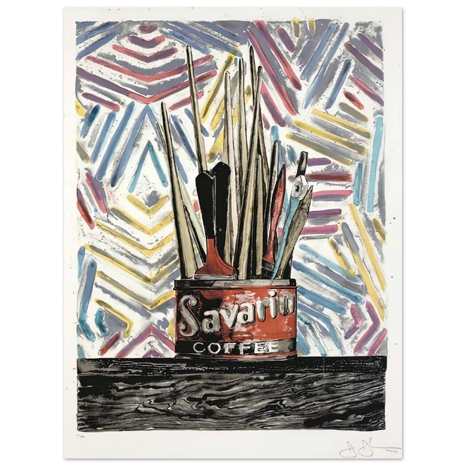 Jasper Johns - SAVARIN ULAE 183 Fine Art Poster - Default Title