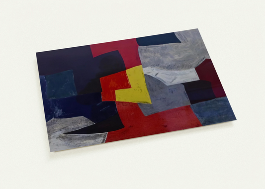 Composition grise, rouge et jaune - 1960 By Serge Poliakoff Pack of 10 Post Cards | Serge Poliakoff Post Cards | A6 (10.5 x 14.8 cm) - 4.1 x 5.8 inches