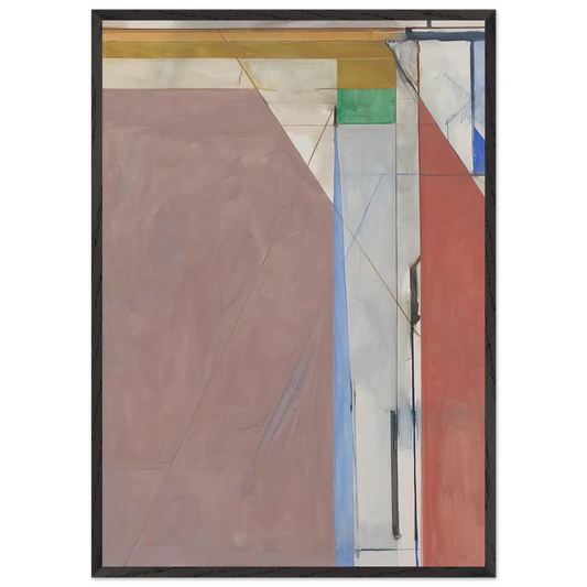 Ocean Park 70 - Richard Diebenkorn Framed Art Print – Black Wooden Frame - Default Title - -Framed Art Print