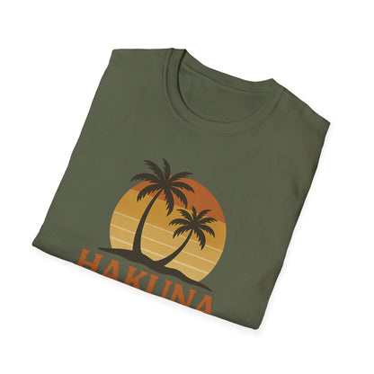 Hakuna Matata Maglietta Grafica Retro, Maglietta Positiva Senza Pensieri, T-Shirt Ispirata agli Anni '90, Top con Citazione di Buonumore, Regalo Unisex