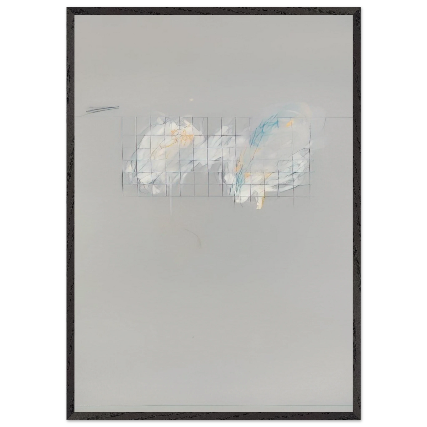 Nine Discourses on Commodus Part I - Cy Twombly Framed Art Print – Black Wooden Frame - Default Title - -Framed Art Print