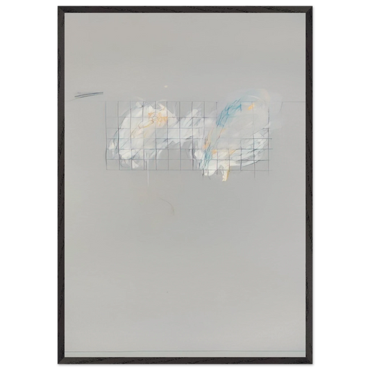 Nine Discourses on Commodus Part I - Cy Twombly Framed Art Print – Black Wooden Frame - Default Title - -Framed Art Print