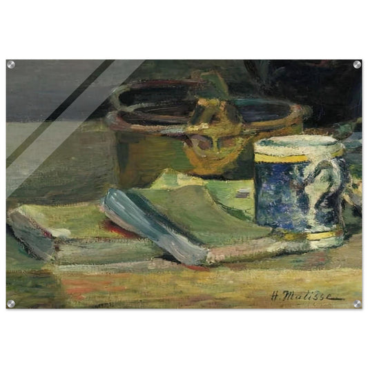 STILL LIFE WITH BOOKS 1895 - Henri Matisse Acrylic Print - 70x100 cm / 28x40″ inches