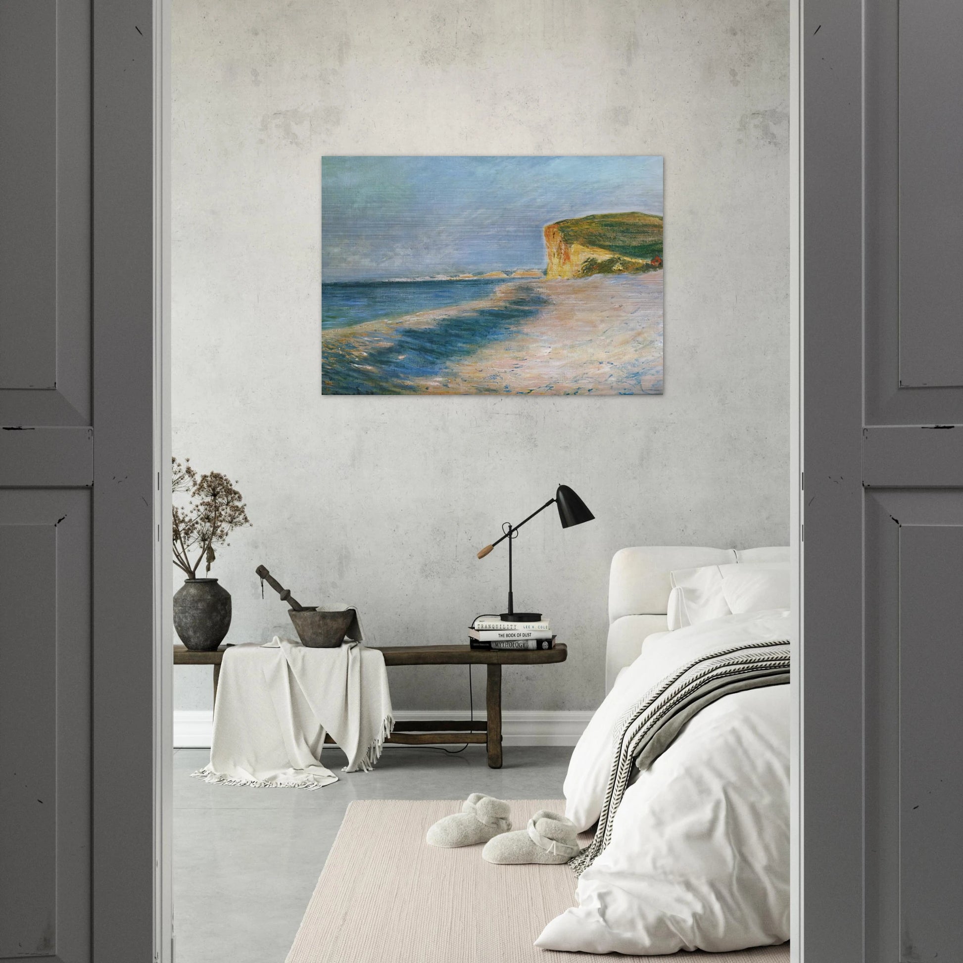 Pourville, near Dieppe - claude monet Brushed Aluminum Print - 70x100 cm / 28x40 inches | claude monet Aluminum Print | claude monet Prints