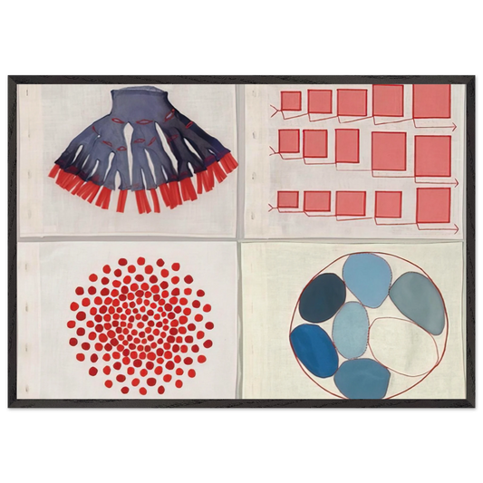 UNTITLED 9 - Louise Bourgeois Framed Art Print – Black Wooden Frame - Default Title - -Framed Art Print