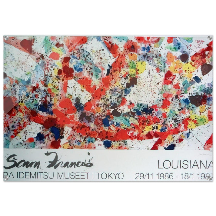 Polar Red - Sam Francis Acrylic Print - 70x100 cm / 28x40″ inches