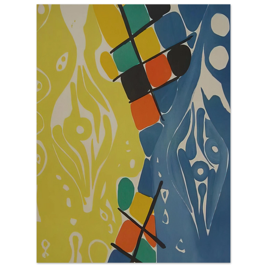 Ernst Wilhelm Nay - Farblitho 1966 - 21 NOR - 1966 Fine Art Poster - Default Title