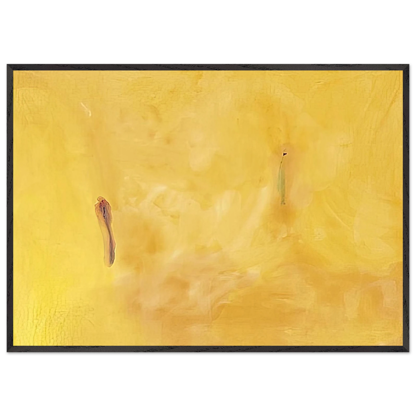 Helen Frankenthaler - Earliness - 1975 Wall art - 28x43  cm / XL (11x17 inches) - Premium Wooden Framed Poster With Fine Art Paper - Wood frame