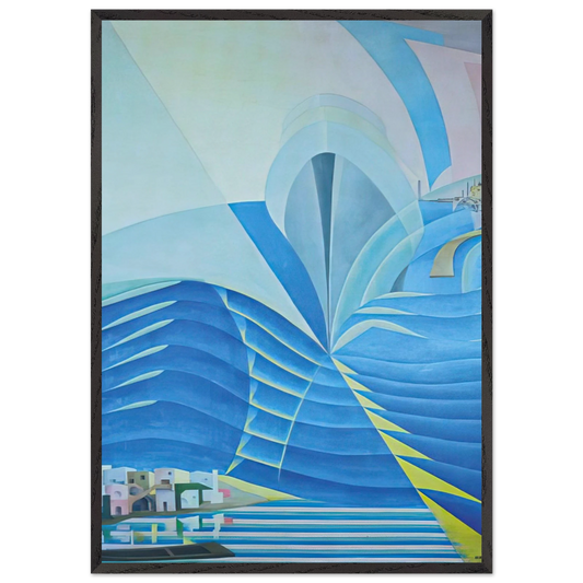 Synthesis of Marine Communications - 1934 - Benedetta Cappa Framed Art Print – Black Wooden Frame - Default Title - -Framed Art Print