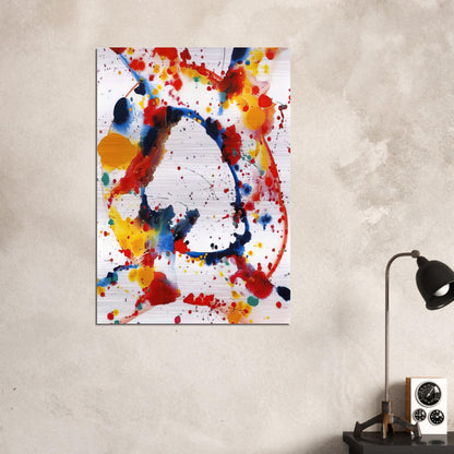 Untitled  Holy Hole  - Sam Francis Brushed Aluminum Print - 70x100 cm / 28x40 inches | Sam Francis Aluminum Print | Sam Francis Prints