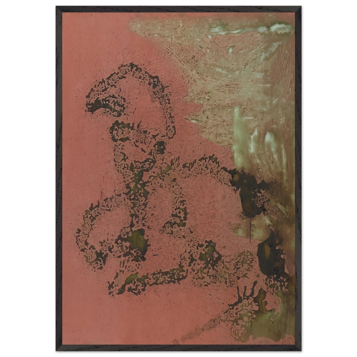 Oxidation Painting - Andy Warhol 70x100 cm / 28x40 inches Framed Art Print – Black Wooden Frame