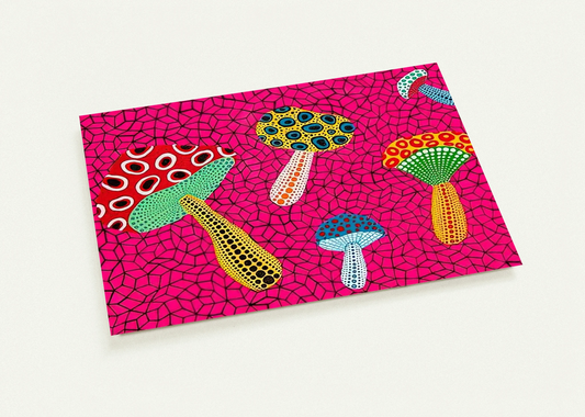 MUSHROOMS 1995 By Yayoi Kusama Pack of 10 Post Cards | Yayoi Kusama Post Cards | A6 (10.5 x 14.8 cm) - 4.1 x 5.8 inches