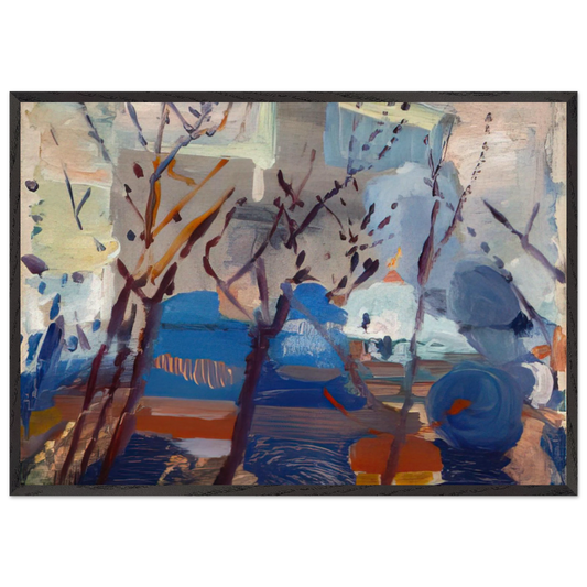 Weehawken Sequence - 1916 - John Marin Framed Art Print – Black Wooden Frame - Default Title - -Framed Art Print