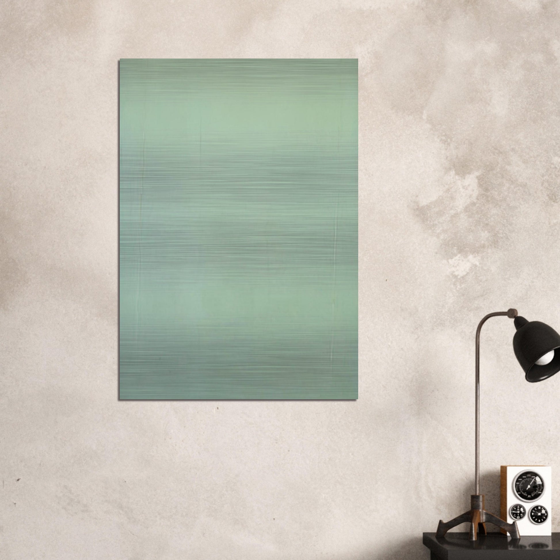 Transparent Green Sun-Box - 1970 - Theodoros Stamos Brushed Aluminum Print - 70x100 cm / 28x40 inches | Theodoros Stamos Aluminum Print | Theodoros Stamos Prints