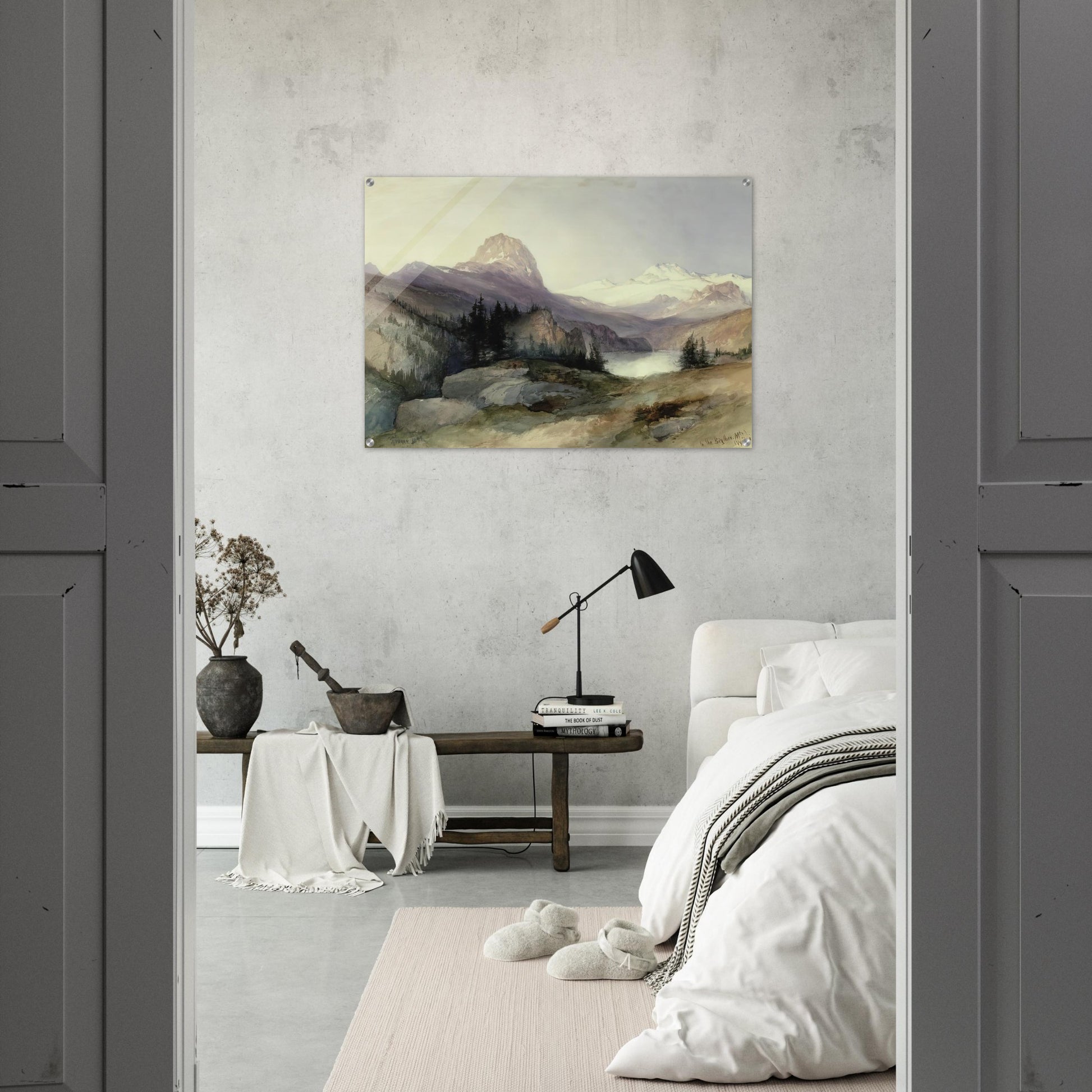 In the Bighorn Mountains - Thomas Moran Acrylic Print - 70x100 cm / 28x40″ inches