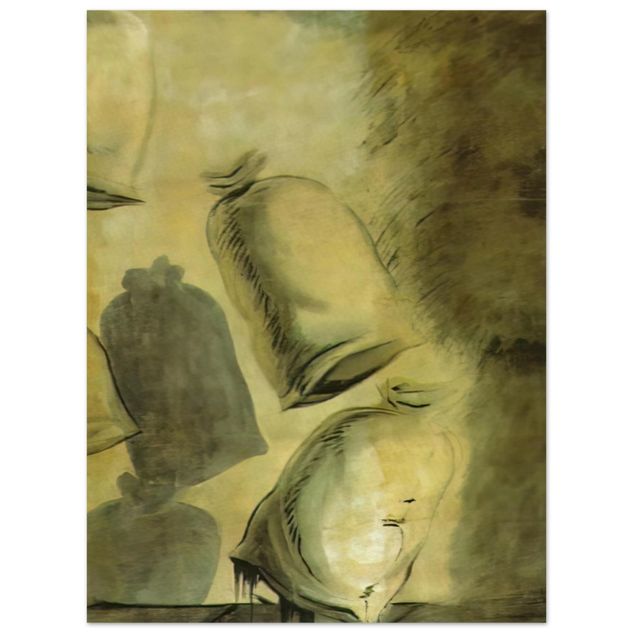 Salvador Dali - SET DESIGN FOR THE BALLET LOS SACOS DEL MOLINERO 1  75x100 cm / 30x40inches Fine Art Poster