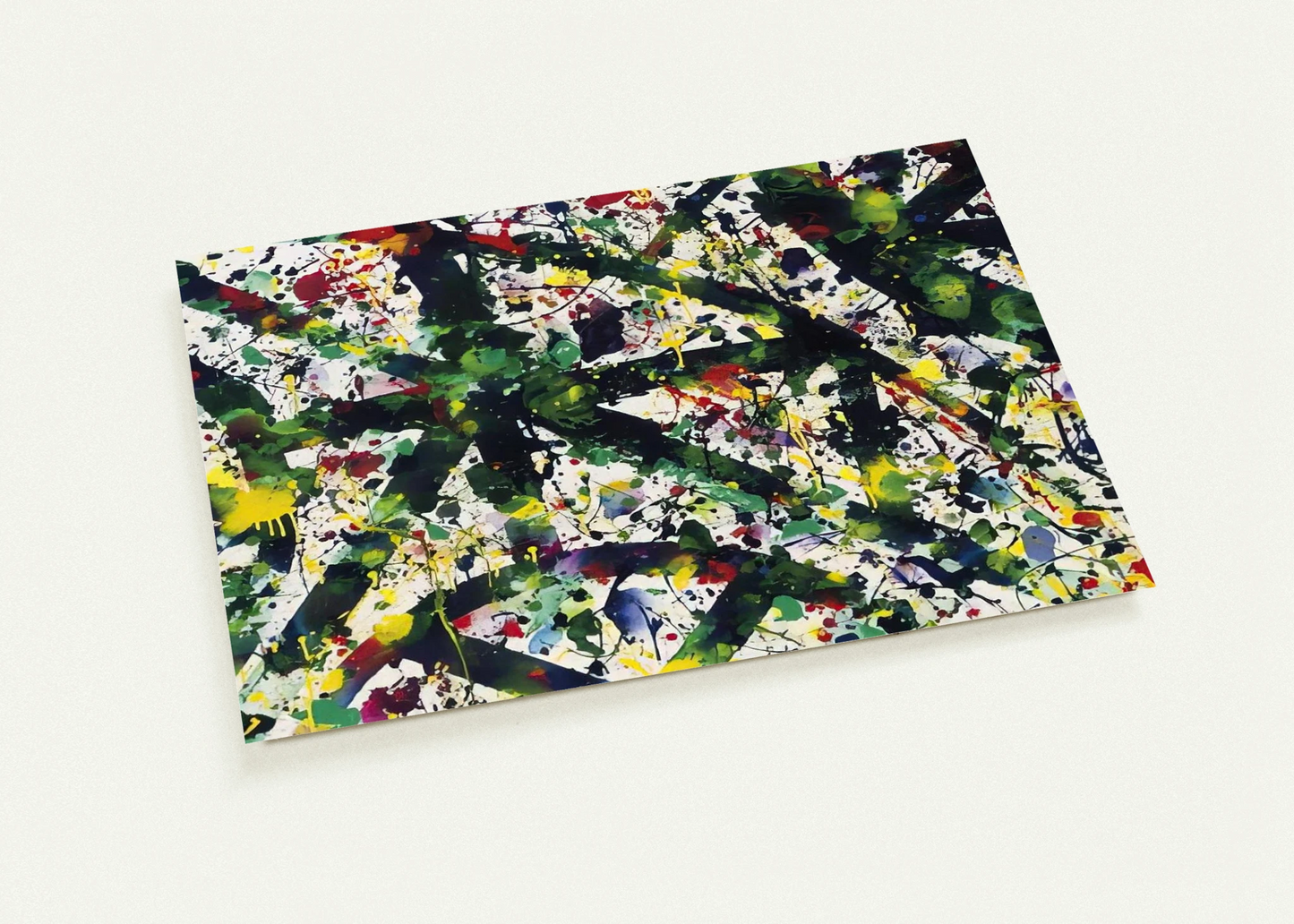 Green Buddha By Sam Francis Pack of 10 Post Cards | Sam Francis Post Cards | A6 (10.5 x 14.8 cm) - 4.1 x 5.8 inches