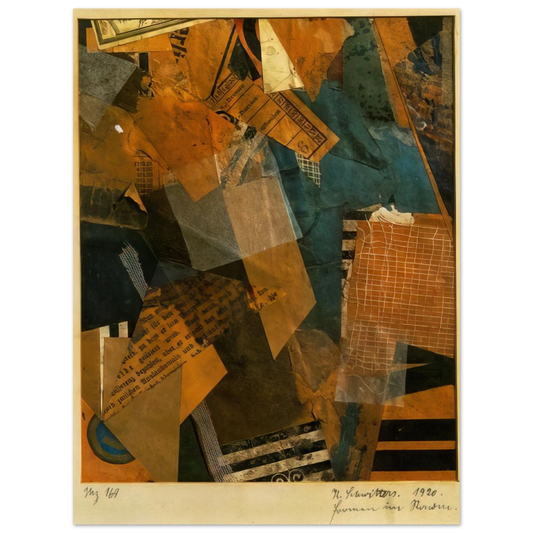 Kurt Schwitters - FORMS IN SPACE 1920 Fine Art Poster - Default Title