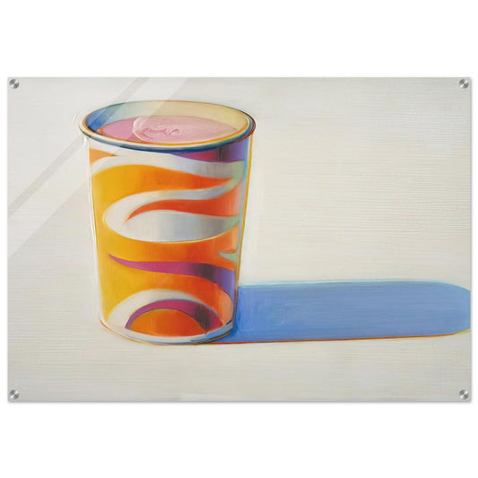 Drink Cup - 1972 - Wayne Thiebaud Acrylic Print - 70x100 cm / 28x40″ inches