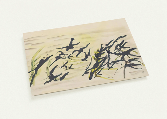 Composition - Surrealism, Tachisme By Henri Michaux Pack of 10 Post Cards | Henri Michaux Post Cards | A6 (10.5 x 14.8 cm) - 4.1 x 5.8 inches