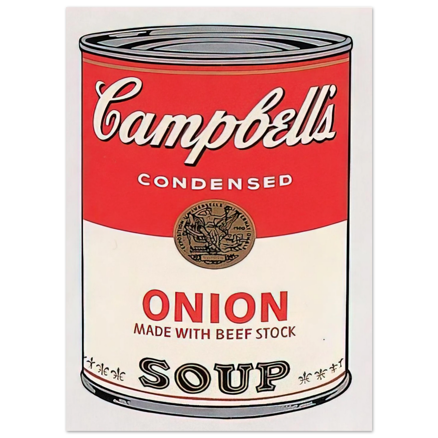 Andy Warhol - Campbell's Soup Can  onion  Fine Art Poster - 40x60 cm / 16x24 inches