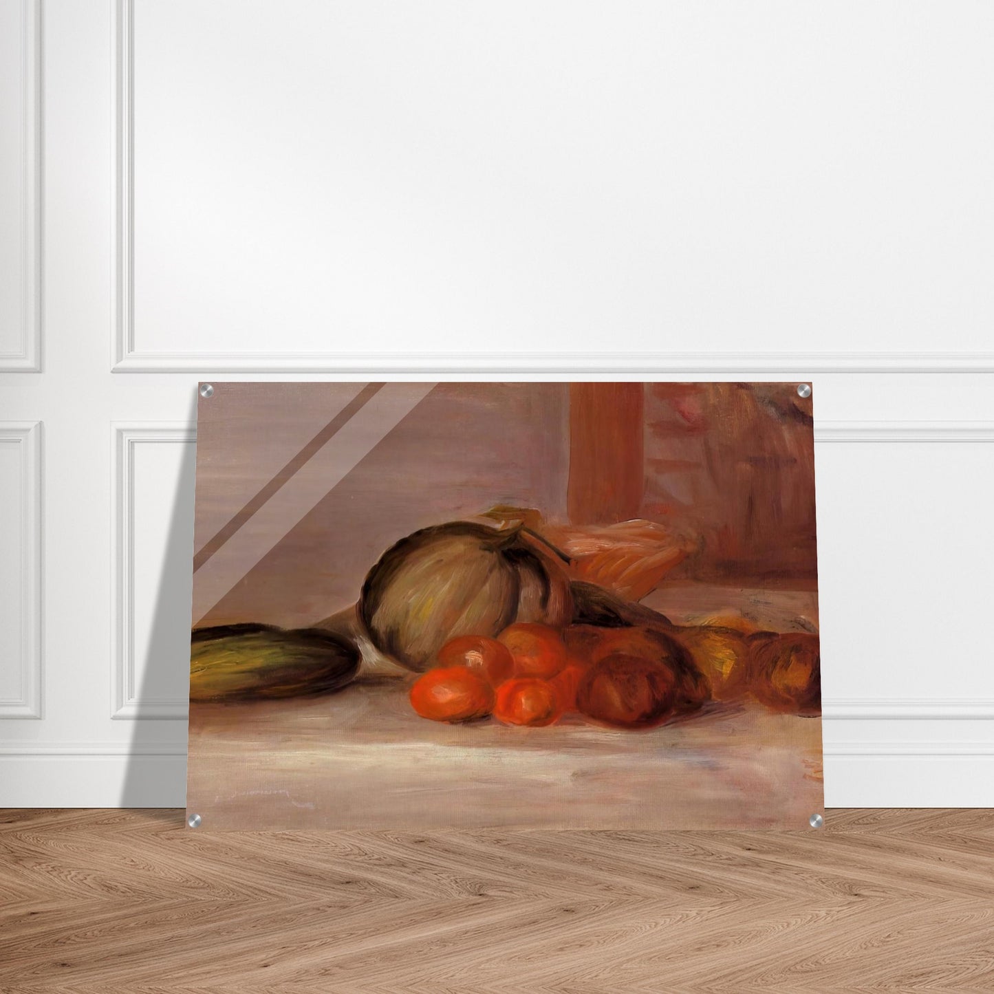 Still Life with Melon - Pierre-Auguste Renoir Acrylic Print - 70x100 cm / 28x40″ inches