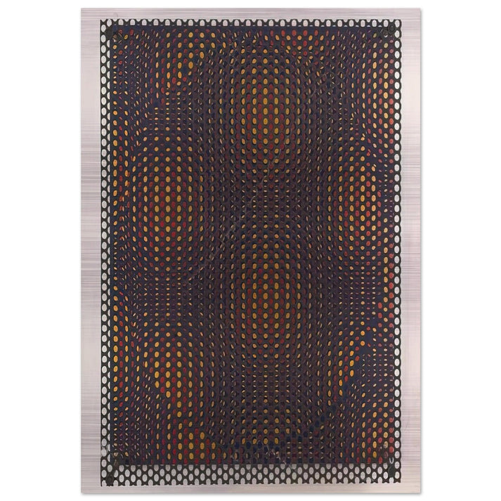 Círculo rojo y amarillo - 1970 - Antonio Asis Brushed Aluminum Print - 70x100 cm / 28x40 inches | Antonio Asis Aluminum Print | Antonio Asis Prints