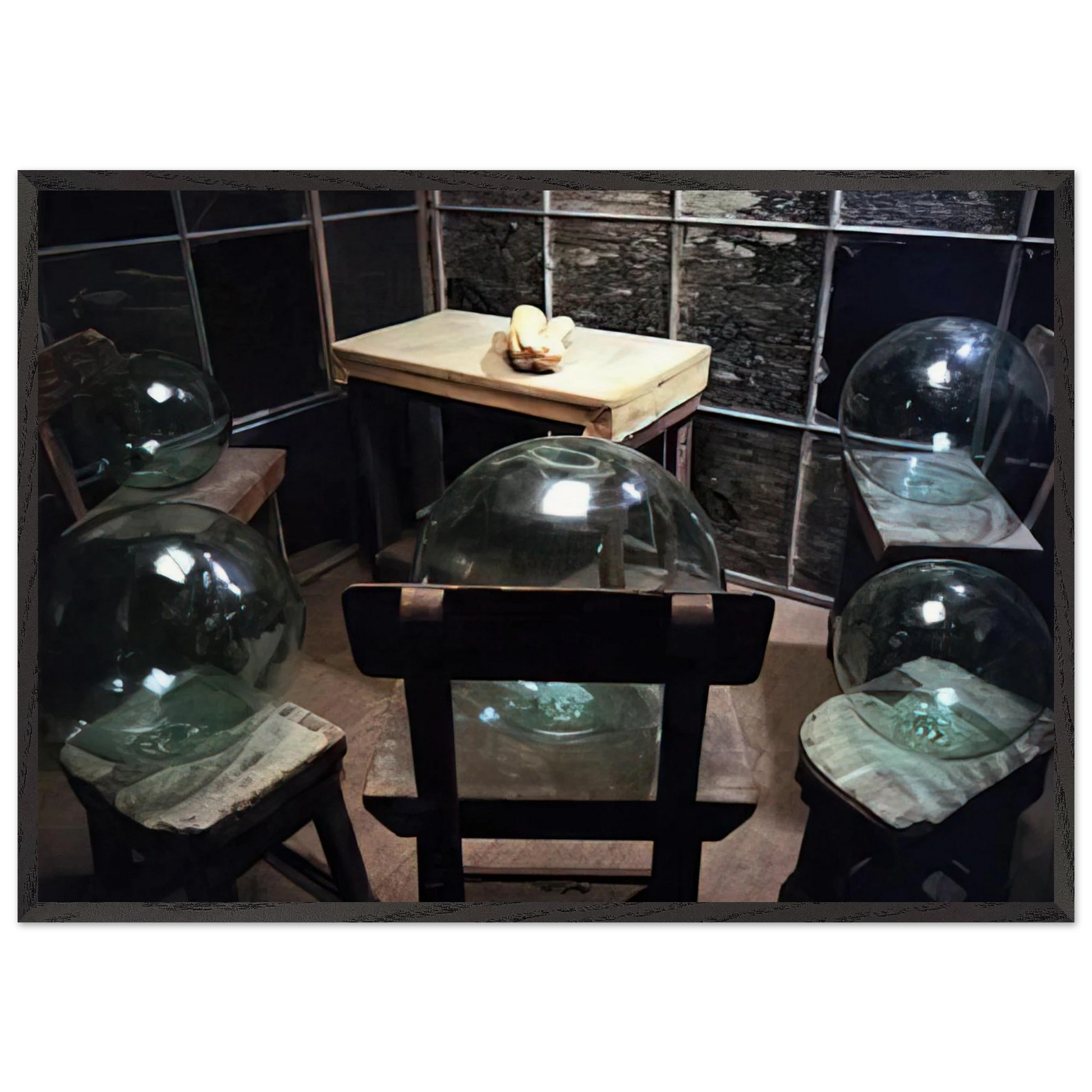 CELL GLASS SPHERES AND HANDS 1993 - Louise Bourgeois Framed Art Print – Black Wooden Frame - Default Title - -Framed Art Print