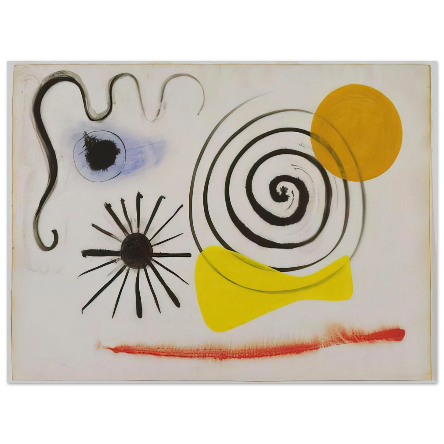 Alexander Calder - UNTITLED 1941 Fine Art Poster - 13x18 cm / 5x7 inches