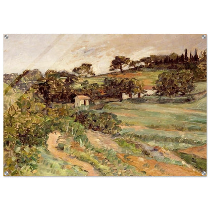 Landscape in Provence - Paul Cézanne Acrylic Print - 70x100 cm / 28x40″ inches | Paul Cézanne Wall Art | Paul Cézanne Prints