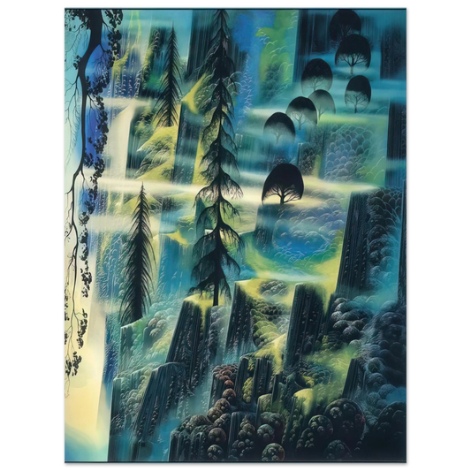 Eyvind Earle - Where Eagles Fly Fine Art Poster - Default Title