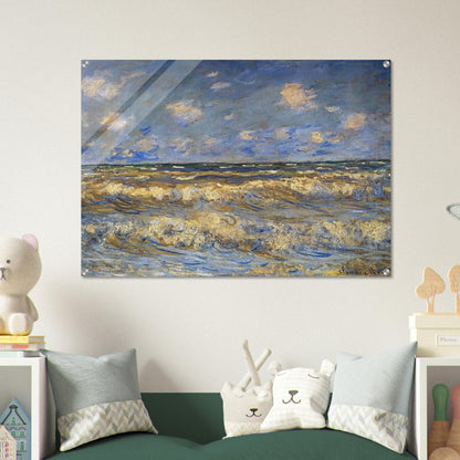 Rough Sea - claude monet Acrylic Print - 70x100 cm / 28x40″ inches | claude monet Wall Art | claude monet Prints