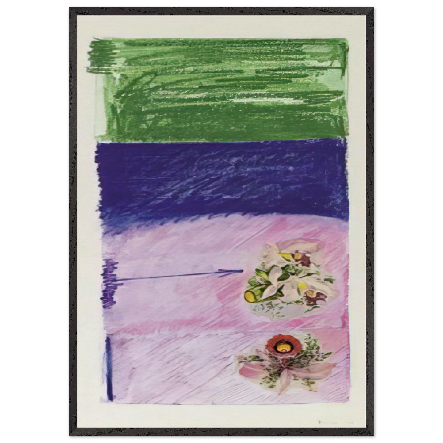 Untitled - 1978 N10 - Mira Schendel Framed Art Print – Black Wooden Frame - Default Title - -Framed Art Print